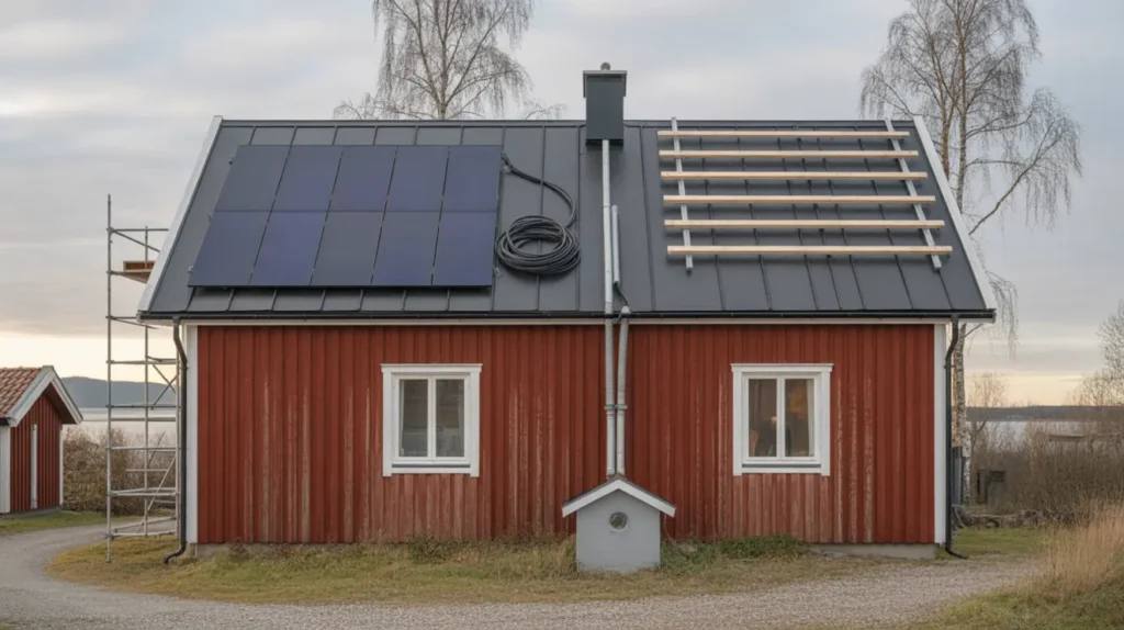 installation av solceller p ditt villatak s g r det till kostnader och vanliga fallgropar